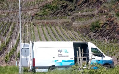 5G-Messungen in Weinbergssteillagen